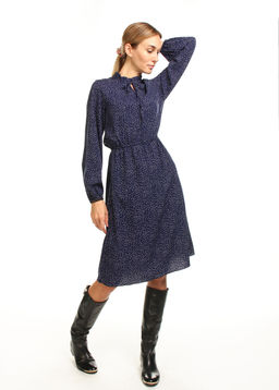 ПЛАТЬЕ ПЛ534 В БЕЛЫЙ ГОРОШЕК Ткань софт - Assana фото 5