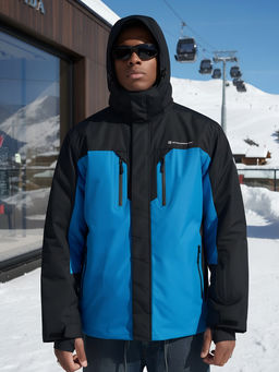 Горнолыжная куртка мужская зимняя голубого цвета 7612Gl - Mtforce фото 22