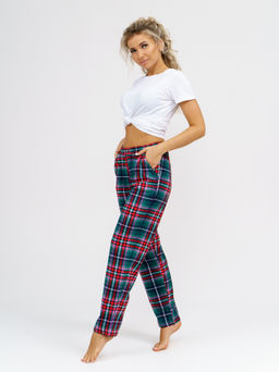 614 Брюки "Зеленая клетка"