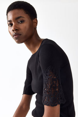 Top de canal? con inserciones de encaje - H&m фото 5