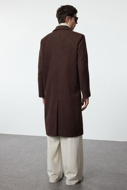 Kahverengi Loose Fit Kruvaze Uzun Kase K?sl?k Kaban TMNAW23KB00003