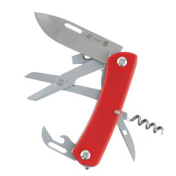 Нож перочинный 101 мм, 10 функций, в картонной коробке STINGER FK-6G10-RED