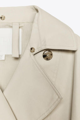 ZW COLLECTION WATER-REPELLENT SHORT TRENCH COAT - Zara фото 6