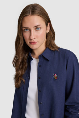 KadДn Lacivert Uzun Kollu Basic GГmlek - U.s. polo assn фото 2