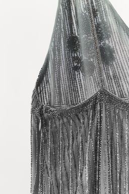 SHORT FRINGED BEADED DRESS - Zara фото 7