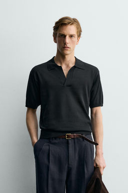 POLO PUNTO REGULAR FIT / Negro - Zara фото 2