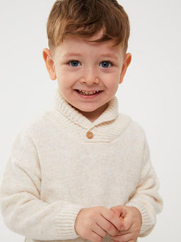 ?al Yaka Uzun Kollu Basic Erkek Bebek Triko Kazak - Waikiki фото 3