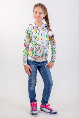 Толстовка на молнии "Росита",экрю