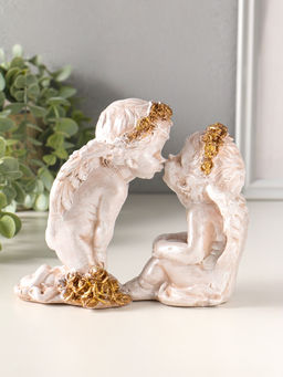 Фигурка полистоун «Ангелочки целуются», 16×17×10 см