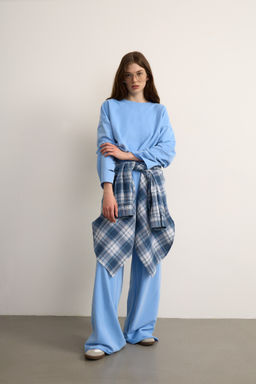 Свитшот укороченный с разрезами - Mollis фото 2