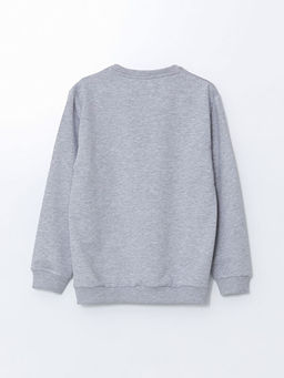 Bisiklet Yaka Bask?l? Erkek ?ocuk Sweatshirt - Waikiki фото 3