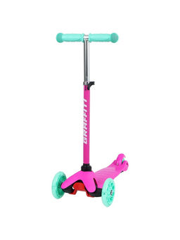 Самокат GRAFFITI, колёса световые PU 110/75 мм, ABEC 7, цвет розовый