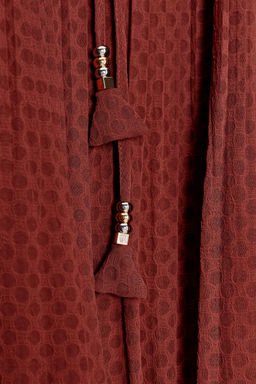 TASSEL PLEATED BLOUSE - Zara фото 22