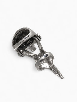 Кольцо Коготь тигр, цвет чернёное серебро, 20 размер