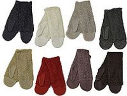 Варежки женские трикотаж и вязка