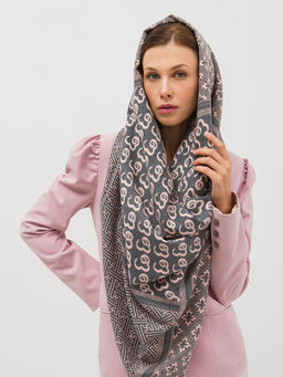 В составе шерсть. Большой теплый двусторонний палантин - Tantino фото 3