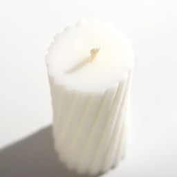 Цена за 2шт. Свеча интерьерная Витая столбик, белая, 7.2?3.5 см