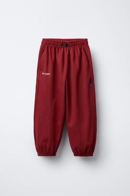 PLUSH JOGGER TROUSERS WITH STOPPERS