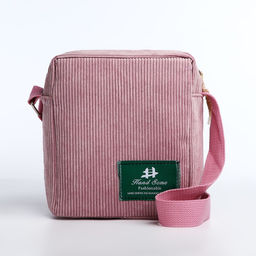 Сумка молодёжная на молнии, цвет лиловый