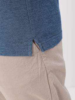 Джемпер мужской с воротником поло короткий рукав GREG G144V-PH4-OZ2 (голубой) фото 6