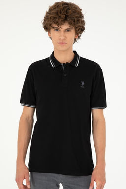 Мужская черная базовая футболка - U.s. polo assn фото 10