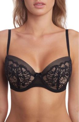 Бюстгальтер Milavitsa 120341 Чёрный с нюдом  фото 2