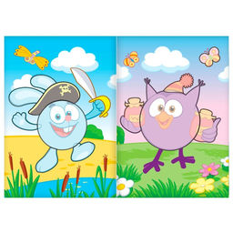 Книги - аппликации «Смешарики», набор 6 шт. по 20 стр., А5