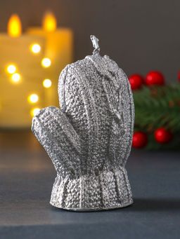 Свеча декоративная Варежка, лак серебро - Simaland фото 2