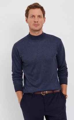 Водолазка F121-01-2 d.blue