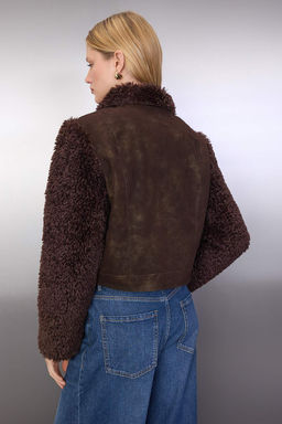 Kahverengi Regular Kal?p Suet Detayl? Kurk Mont TWOAW26MO00075 - Trendyolmilla фото 7