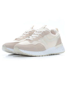 05-6028-6 BEIGE Кроссовки женские (искусственные материалы)
