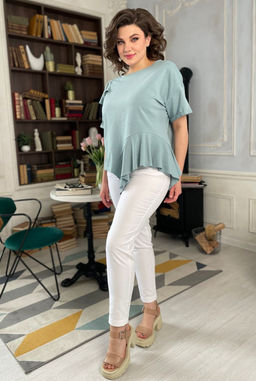 Блуза Rumoda 2122 мята  фото 4