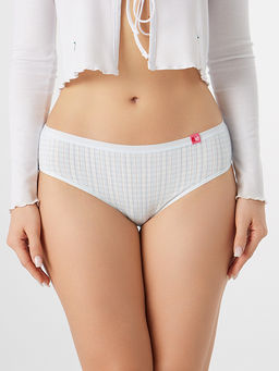 Цена за 2 штуки! Трусы классические женские голубые в клетку - Mark formelle фото 2