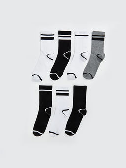 ?izgili Erkek ?ocuk Soket ?orap 7li