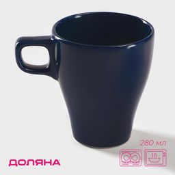 Кружка Доляна Coffee break, 280 мл, керамика, синяя