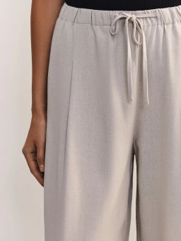 Льняные брюки с эластичным поясом ZR2605012102-36 / Zarina