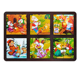 Развивающая доска "Сложи квадрат. Русские сказки" арт.8775 /30