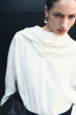 Blusa con cuello fular - H&m фото 8
