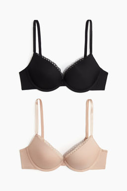 Pack de 2 sujetadores super push-up de microfibra - H&m фото 4