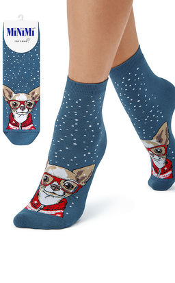 (Minimi) Mini Inverno 3300-9 нос.жен., плюш "собаки" (ЧЗ)