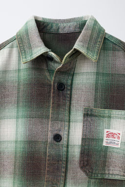 CHECK OVERSHIRT - Zara фото 3