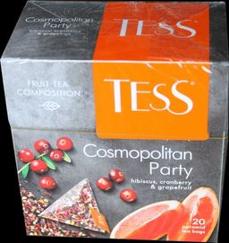 TESS. Pyramids Collection. COSMOPOLITAN PARTY (травяной) карт.упаковка, 20 пирамидки