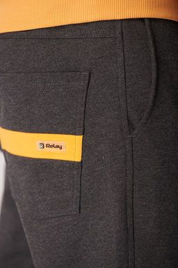 Спортивные брюки М-1243: Антрацит / Песок - Relay фото 5