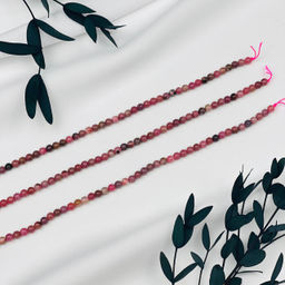 Бусины для украшений из Родонита (86 бусин)