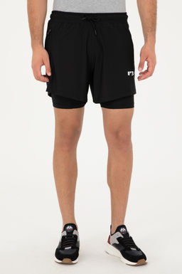 U. S. Polo Assn / Мужские черные трикотажные шорты - U.s. polo assn фото 2
