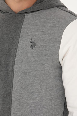 U. S. Polo Assn Мужской свитшот антрацитового меланжа - U.s. polo assn фото 7