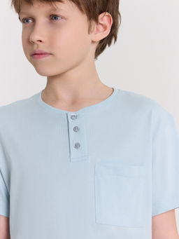 Футболка для мальчиков голубая - Mark formelle фото 4