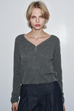 WOOL AND CASHMERE CARDIGAN - Zara фото 2