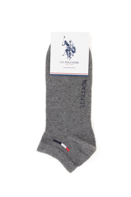 Мужские серые меланжевые носки Неожиданная скидка в корзине - U.s. polo assn фото 4