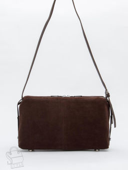 Сумка женская кожаная 6060L coffee  Polina&Eiterou